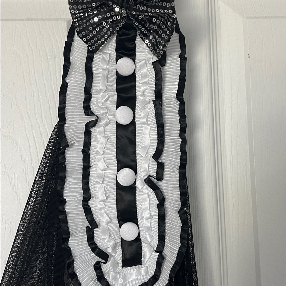 Black and White Women's Intimate Bodysuit